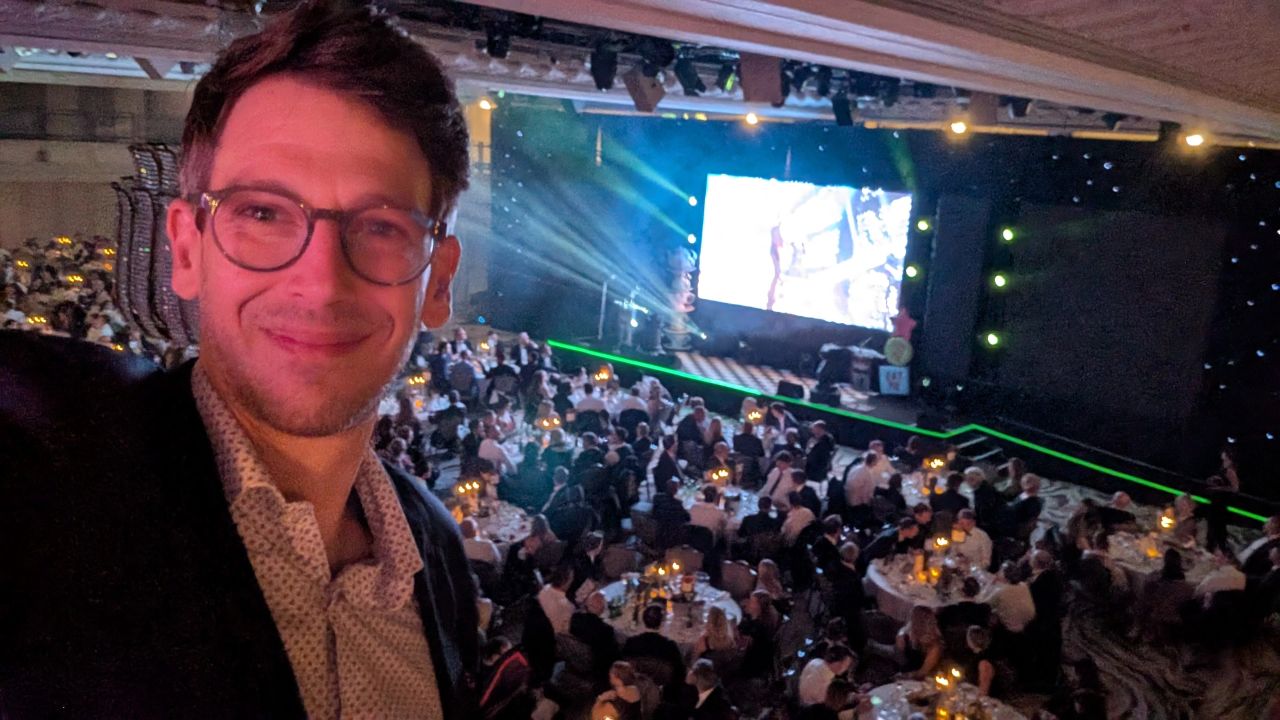 Ben inside the room at the Property Week Awards