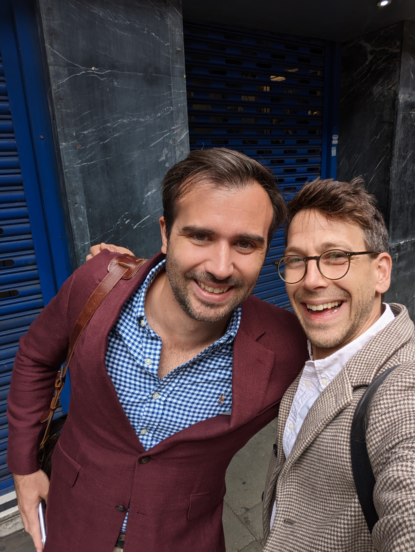 With Arnaud, out in London