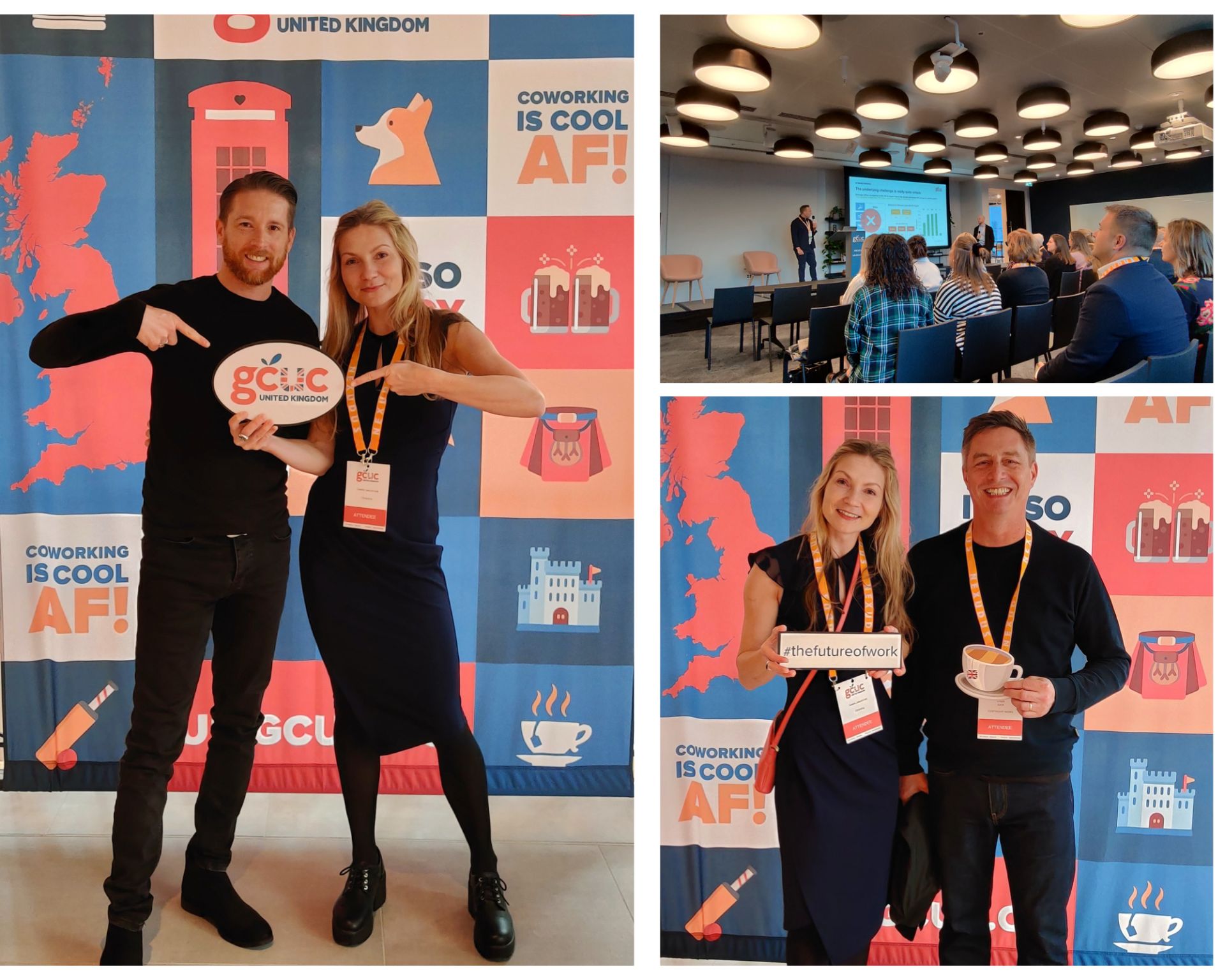 Ben and Giedre at Global Coworking Unconference UK